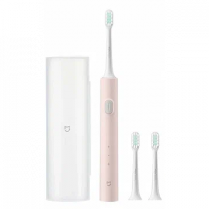 Электрическая зубная щетка Xiaomi Mijia Electric Toothbrush T200C Pink (2 насадки и футляр) 