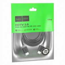 HDMI-кабель Hoco US08 3м 4K Video PVC черный
