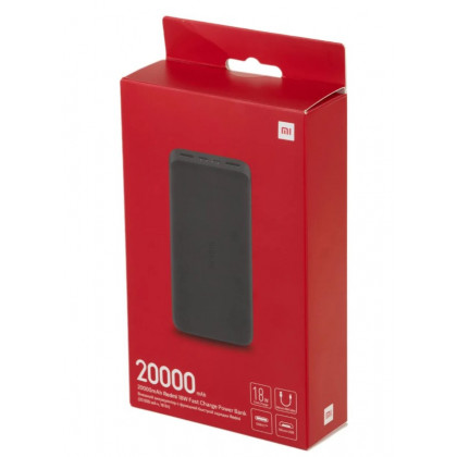 Внешний аккумулятор Xiaomi Redmi 18W PB200LZM, 20000мAч, Black