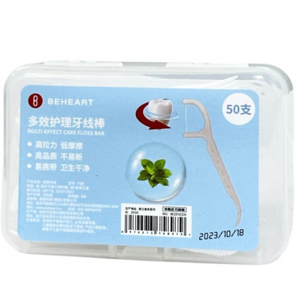 Xiaomi BEHEART Зубная нить Floss Pick 50шт White