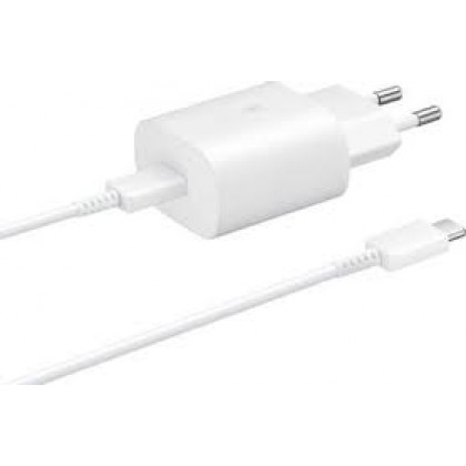 Зарядное устройство Samsung 25W + Кабель USB C 3A/1m
