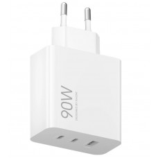 Зарядное устройство Xiaomi 90W HyperCharge 3-port (TypeA+2TypeC) Global MDY-19-EK