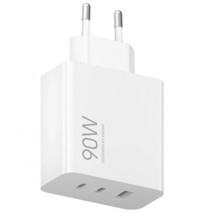 Зарядное устройство Xiaomi 90W HyperCharge 3-port (TypeA+2TypeC) Global MDY-19-EK