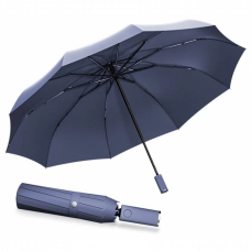Зонт Zuodu Full Automatic Umbrella Led синий
