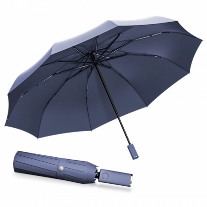 Зонт Zuodu Full Automatic Umbrella Led синий